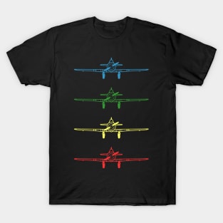 Harvard Training Aircraft in Primary Colours T-Shirt